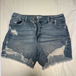 Denim Distressed Women's Shorts